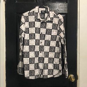 STUSSY checkered button up